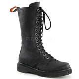 Demonia RIVAL-300 Black Vegan Leather Combat Boots - Shoecup.com