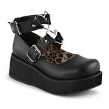 Demonia SPRITE-02 Black Vegan Leather Mary Jane - Shoecup.com