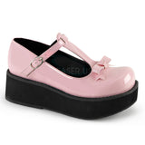 Demonia SPRITE-03 Baby Pink Patent Shoes - Shoecup.com