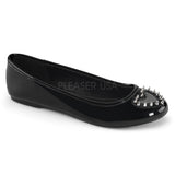 Demonia STAR-24 Black-PVC Flats - Shoecup.com