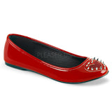 Demonia STAR-24 Red Patent Flats - Shoecup.com