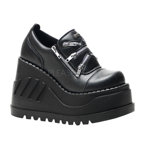 DEMONIA STOMP-16 Black Pu Platform - Shoecup.com