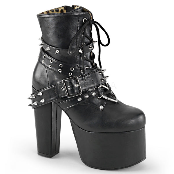 Demonia TORMENT-700 Black Vegan Leather Boots - Shoecup.com