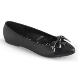 Demonia VAIL-01 Black Vegan Leather Flats - Shoecup.com