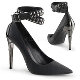 Demonia VOLTAGE-05 Black Vegan Leather Pumps - Shoecup.com