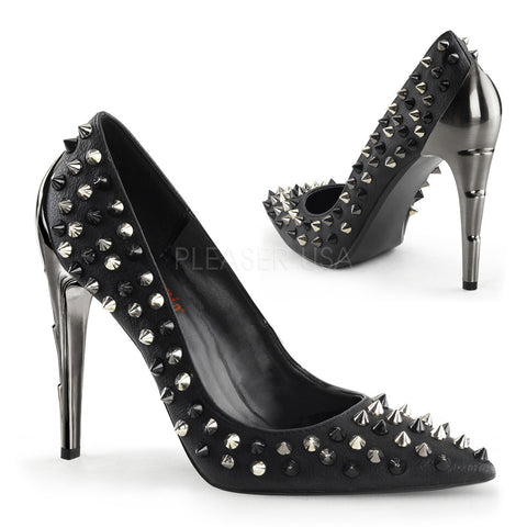 Demonia VOLTAGE-07 Black Pu Pumps - Shoecup.com